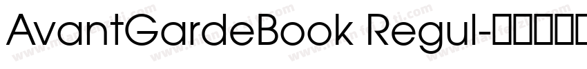 AvantGardeBook Regul字体转换